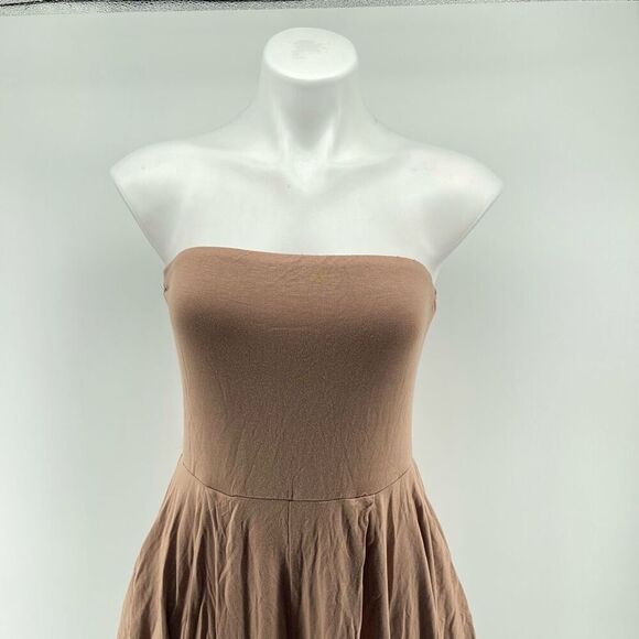 Heart & Hips Taupe Strapless Harem Jumpsuit – Women’s Medium, Stretch One-Piece - Picture 4 of 17